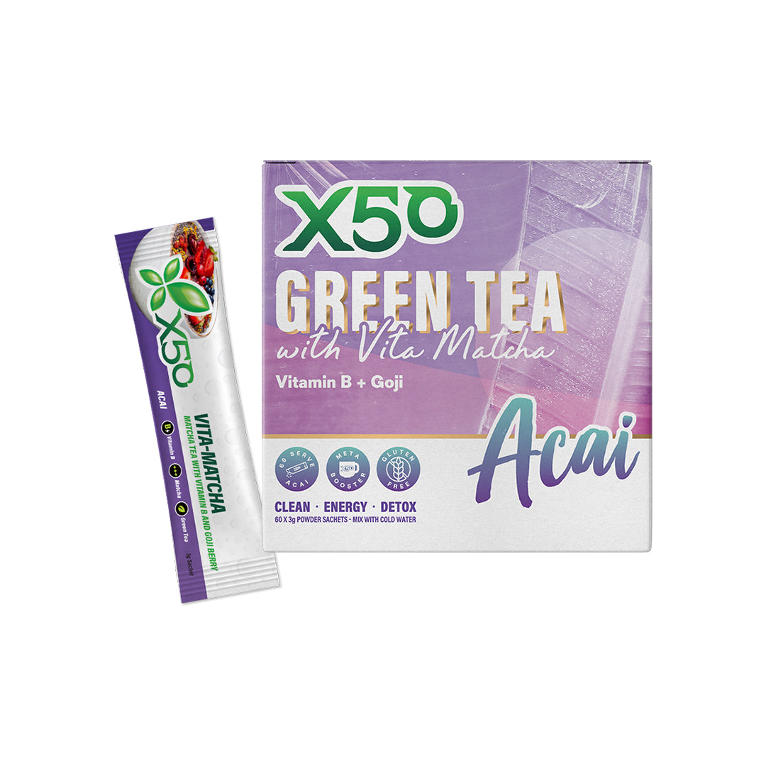 Acai Flavour Green Tea X50