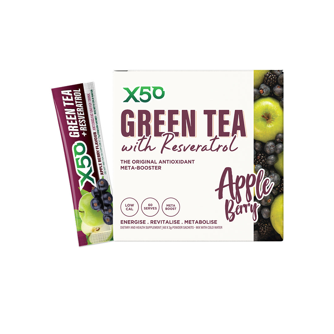 Apple Berry Flavour Green Tea X50