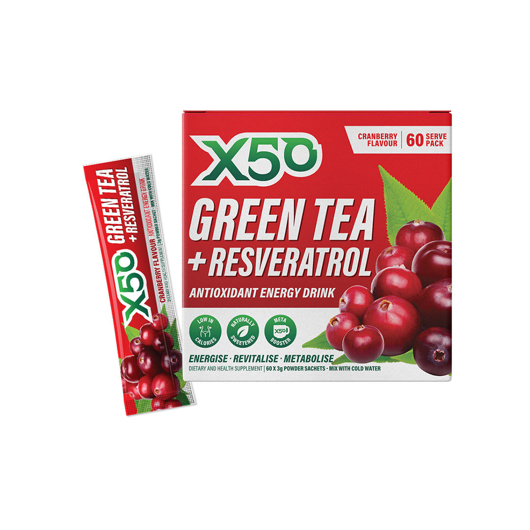Cranberry Flavour Green Tea X50