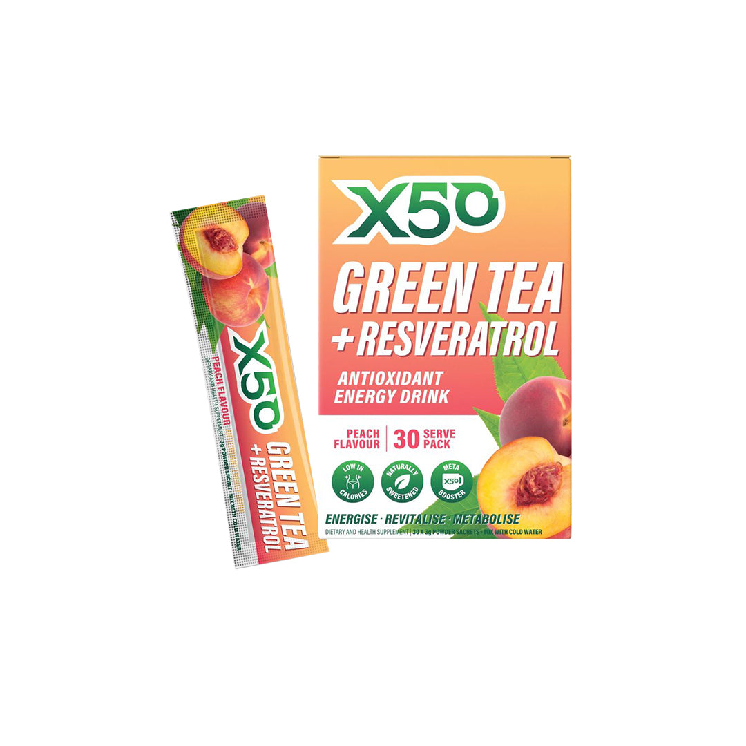 Peach Flavour Green Tea X50