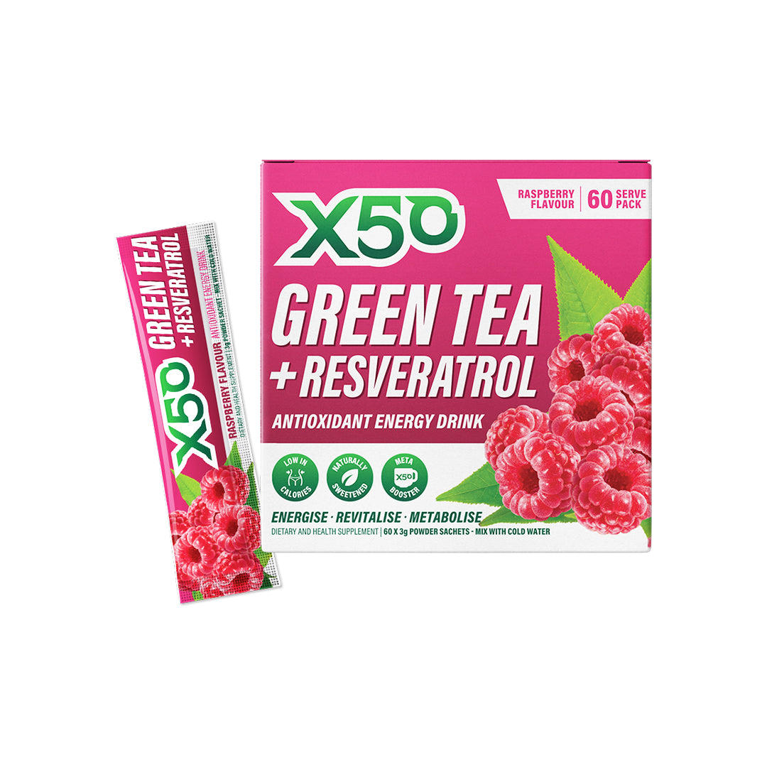 Raspberry Flavour Green Tea X50