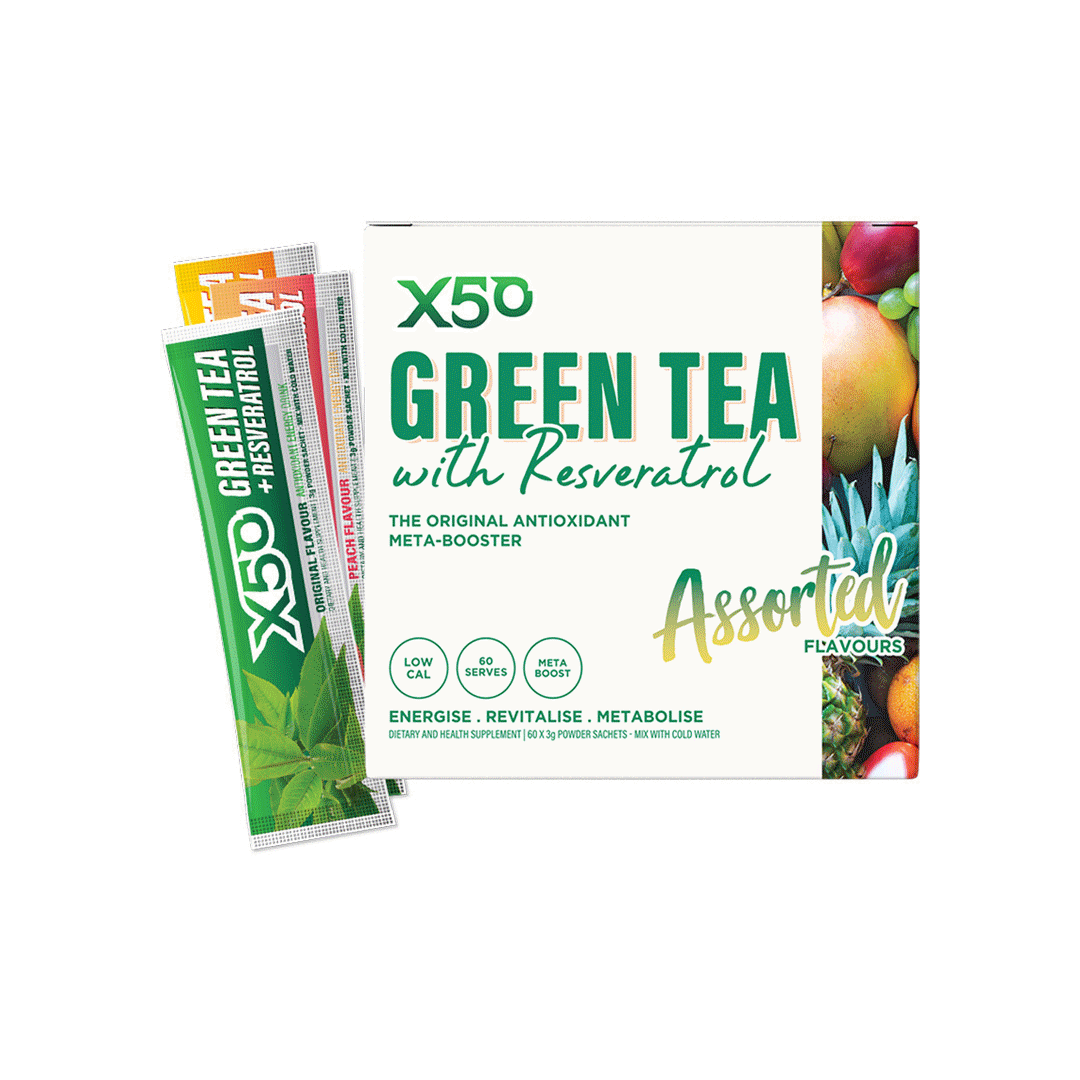 Green Tea X50 + Resveratrol 60's
