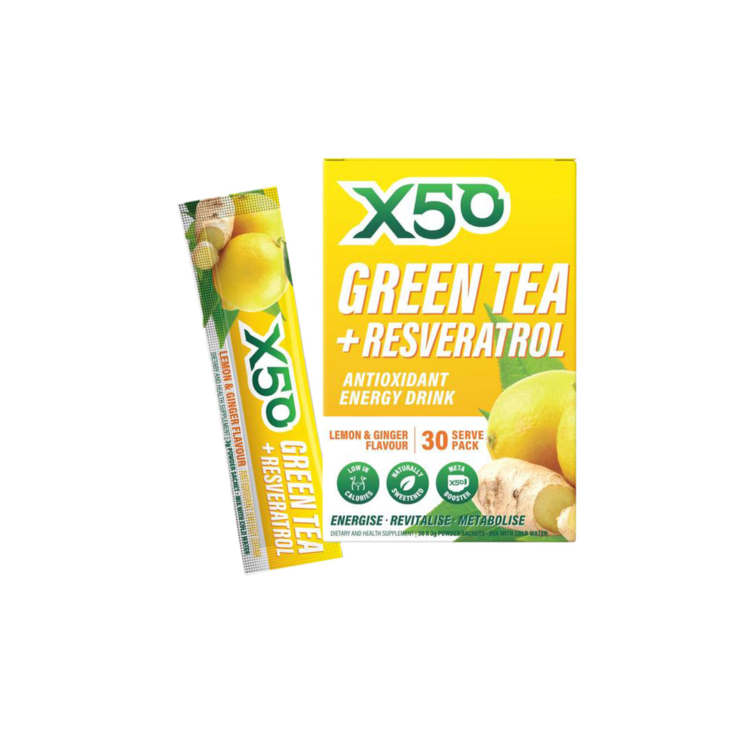 Зеленый чай со вкусом лимона и имбиря X50