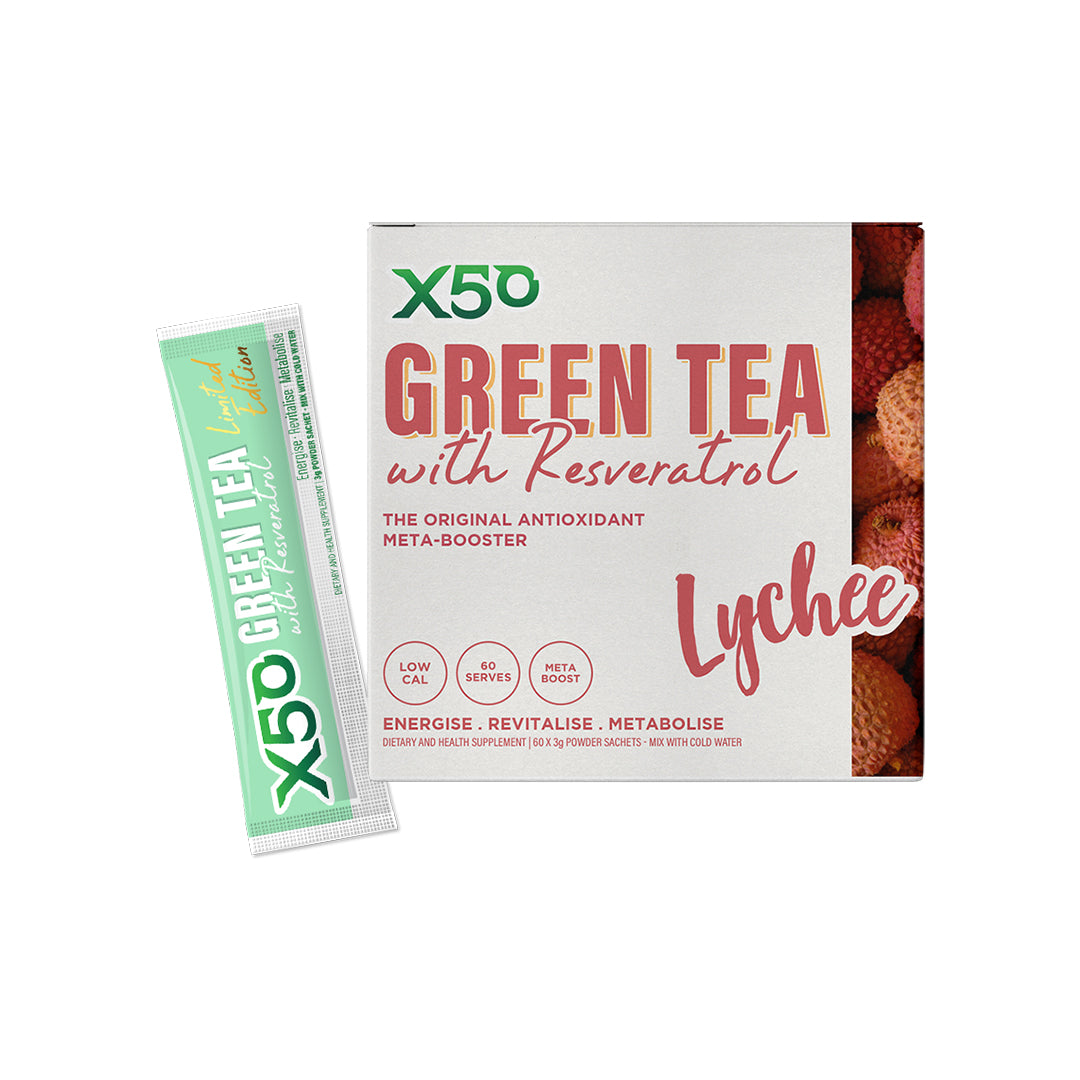 Lychee Flavour Green Tea X50